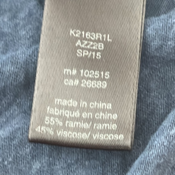 John Varvatos Blue Tee Shirt - Picture 3 of 4